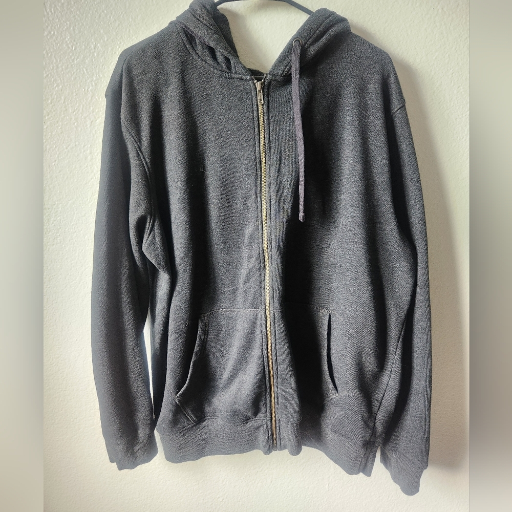 Goodfellow & Co Charcoal Zip-Up Hoodie Men's XL
